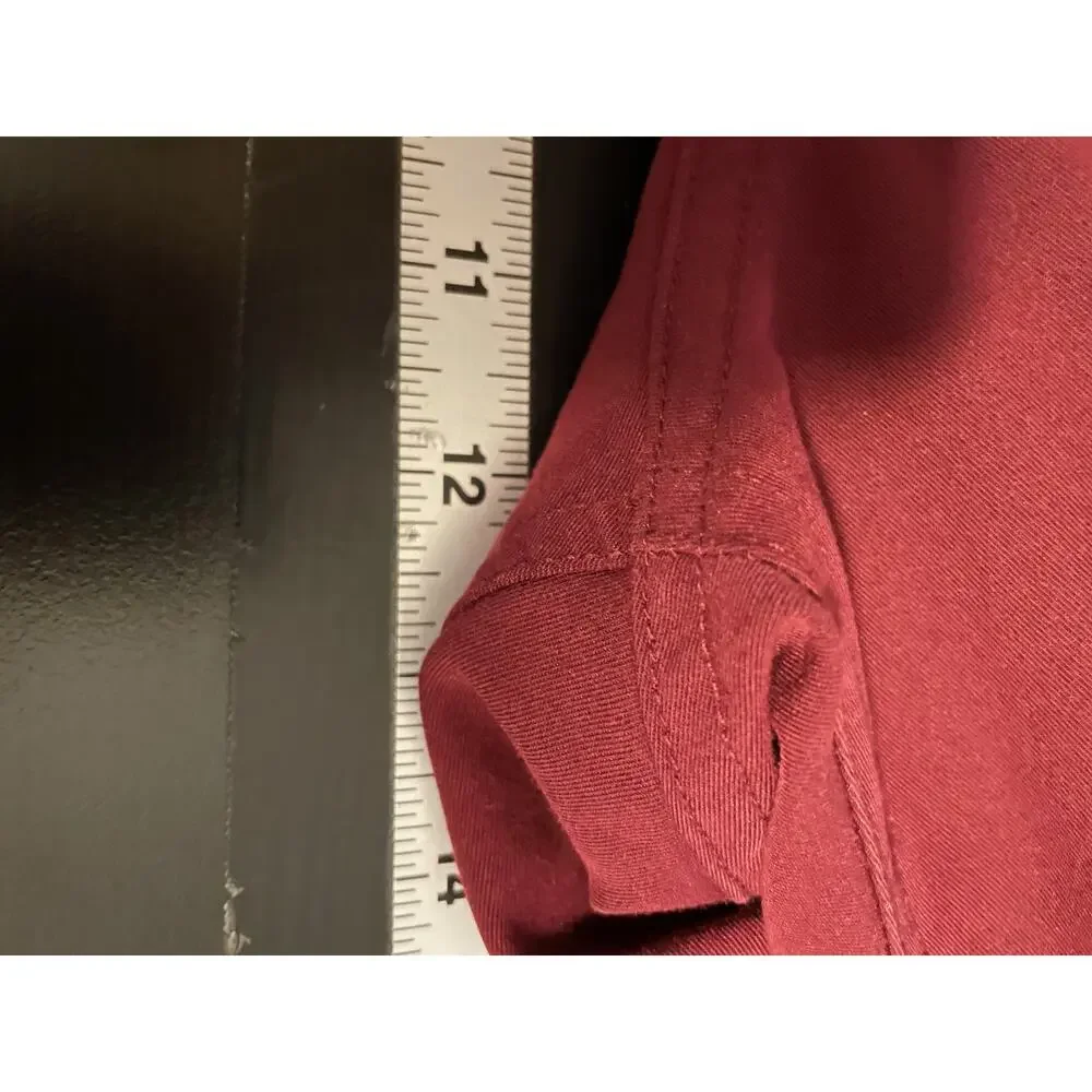 Figs Mens Scrub Pants Size XL Tall Burgundy Drawstring Medical Nursing PO 1619